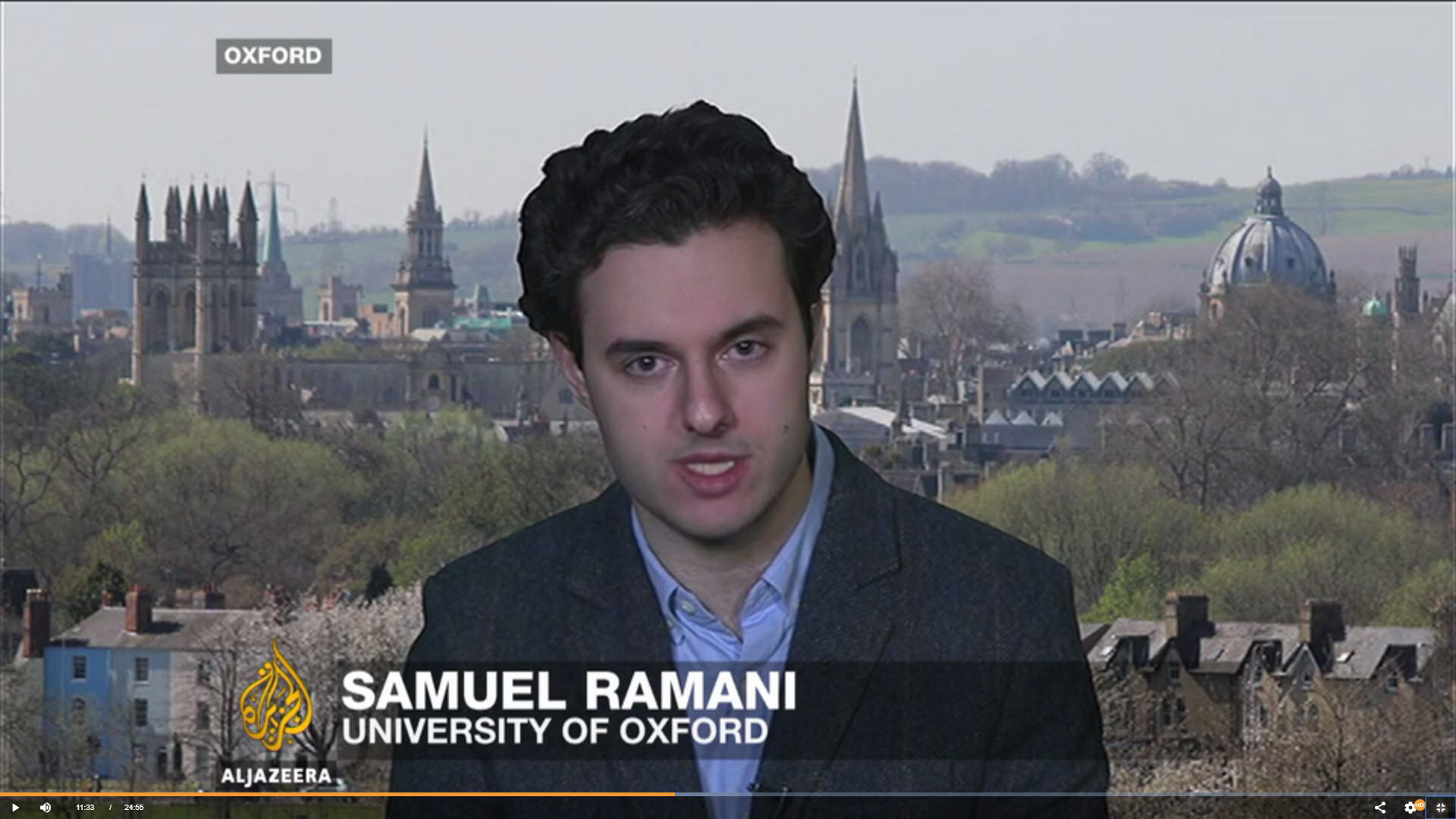 Samuel Ramani talks to Aljazeera about Putin and Syria | DPIR