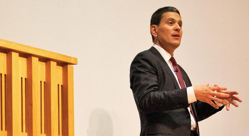 David Miliband delivers the 2019 Fulbright Lecture