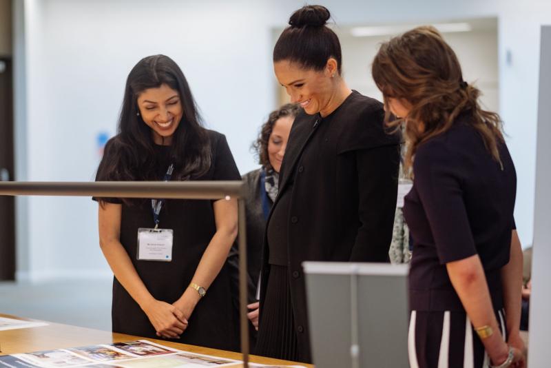 DPhil student Ishrat Hossain presents research to Duchess of Sussex