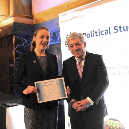 Dr Ursula Hackett wins Sir Walter Bagehot Dissertation Prize 2014